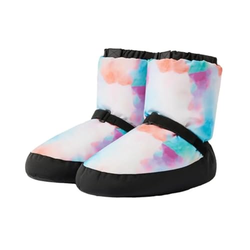 1 Pair Ballet Warm Shoes Winter Dance Boots Booties National Dancing Shoes Professional Thickened Ballet Flats Cotton Dance ShoeNeon,M