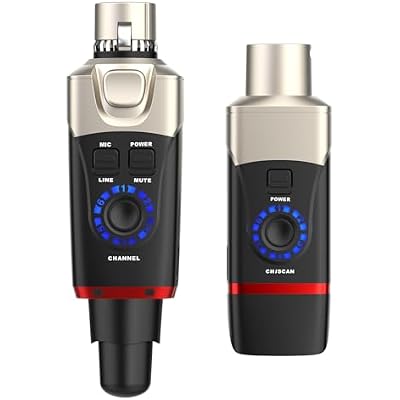 Xvive U35 Wireless Microphone System with 5.8GHz XLR Transmitter and Receiver for Dynamic Microphone