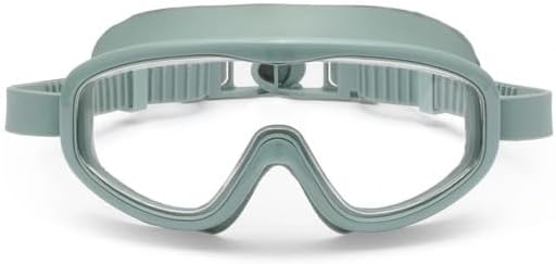 Petites Pommes Swimming Goggles for Adults Ages 14+ Lightweight Silicone Wide Lens Anti-Fog Hair Safe Buckle Cotton Bag