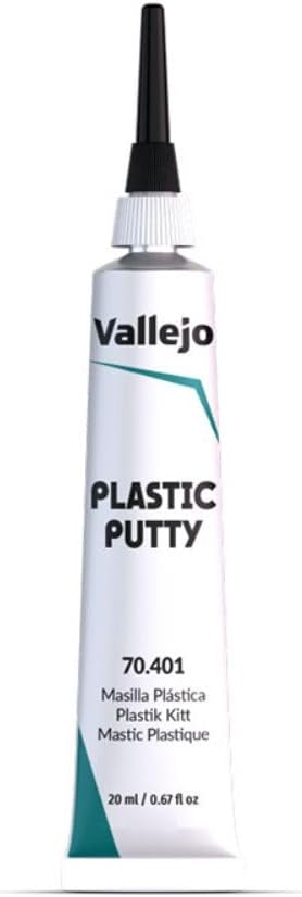 Vallejo - Plastic Putty Acrylic Paste, 0.67 fl oz (20 ml), White