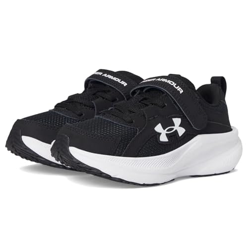 Under Armour Boys Pre School Charged Assert 11 Alternate Closure, 001 BlackBlackWhite, 10.5, US