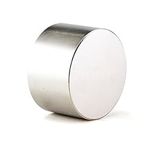 AOMAG 350Lbs Dia 50x30mm Super Strong Rare Earth Neodymium N52 Round Disc Cylinder Magnet 2 x 1.18" (+/-0.05mm)