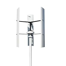 No Noise Vertical Axis Wind Turbine Generator+MPPT Controller,10000W 12V 24V 48V 220V 3 Blades Vertical Magnetic Levitation Upright Wind Generator for Home Use