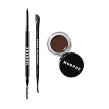 Morphe High Archiever Everyday Essentials Brow Kit - Precision Micro Eyebrow Pencil, Tinted Sculpting Brow Wax & 3-in-1 Brush for Shaping, Filling & Defining - Java (3 Count)