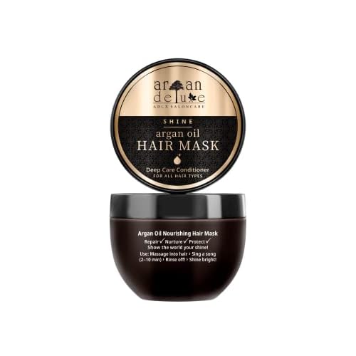 Argan Deluxe Hair Mask and Scalp Rejuvenating Deep Conditioner Masque, 250 mL