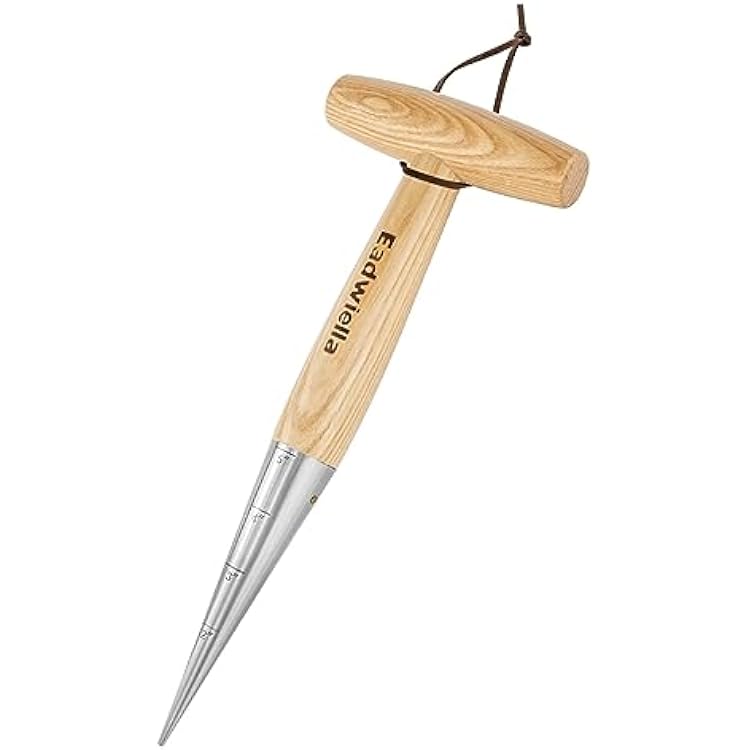 Dibber with 5 Inch Measurements Seed Dibber Garden Tool Hand Dibbler Seed Planter Tool Seed Dispenser Hole Digger for Planting Small Seeds Seedlings Sowing Seeds Transplanting Plants Planting Bulbs