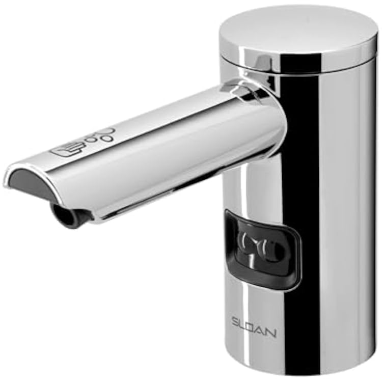Sloan ESD-2000 Deck-Mounted Foam Soap Dispenser - Infrared Sensor Activated, Polished Chrome Finish, Battery Powered, Modular One-Piece Construction, 3346089