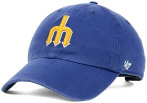 Seattle Mariners Cooperstown '47 Clean Up Adjustable Hat / Cap