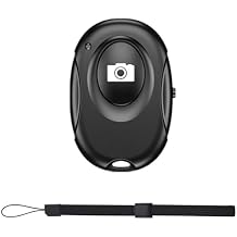 Wireless Camera Shutter Clicker | Camera Shutter Remote Control for iPhone & Android Smartphones | Wireless Remote Control Selfie Button - Includes Wrist Strap