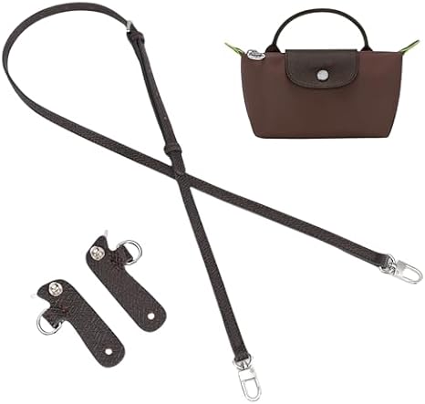 El çantası askısı yedek, deri el çantası, çapraz askılı omuz askısı, Longchomp çanta kadınlar için ayarlanabilir, kahverengi (Mocha), Adjustable, 37.4 to 49.2 inches, günlük