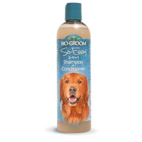 Bio-Groom So Easy 2 in 1 Shampoo & Conditioner - Dog & Puppy Shampoo and Conditioner, Detangling Dog Wash for Grooming, Soap Free, 12:1 Concentration - Tropical Fruit Scent, 12 fl oz