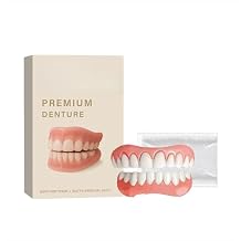 Rapid Smile Denture Reline Kit, Upper and Lower Dentures, Rapid Smile Moldable False Teeth, Easy Installation, Durable Fit