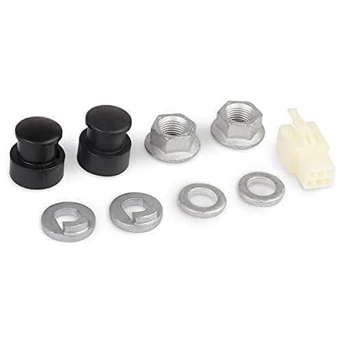 1 Set E-Bike Hub Motor Axle E-Bike Hub Motor Axle M12 Front Lock NutLock WasherNut Cover with 12mm Shaft Hubs Wheel Accessories