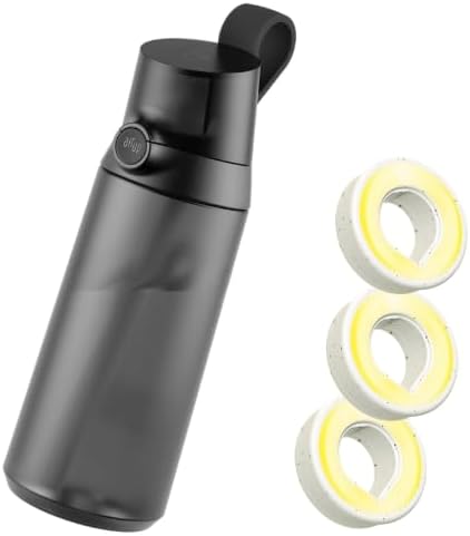 Midnight Black - airarupu original Click drinking bottle,-airupupairupup - incl. 3 pods - limited edition - Bestseller