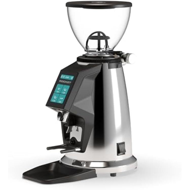 Rocket Espresso Spluga Espresso Grinder | 65mm | Programmable Dosing | Touchscreen | Chrome