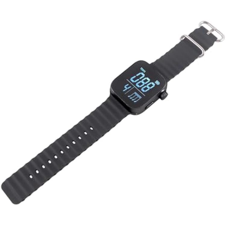 Metronome Watch Wearable Vibrating Metronome Wrist Watch for Sport Running, Music Practice Trackers, Music Instruments