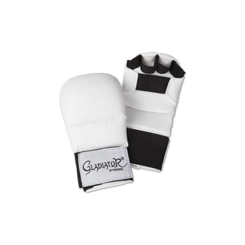 ProForce Gladiator Karate Sparring Gloves - White - X-Large