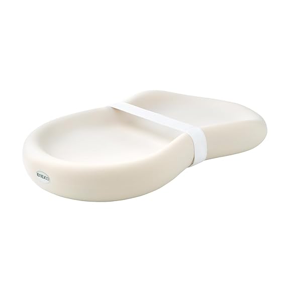 Keekaroo Peanut Changer Baby Vanilla The Original - Easy-to-Clean Changing pad and The only Shell Over Foam, Fully Water Repellant, Wipeable Diaper pad, Wipe-Clean Changing pad
