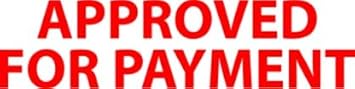 Approved for Payment JYP PA1040 Pre-Inked Rubber Stamp