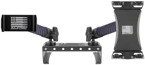 Bulletpoint Metal Dash Mount Phone  Tablet Holder Bundle Compatible with 2015-2020 Ford F150 & 2017-2022 F250F350 Super Duty - Dual 20mm Ball Dash F150 Phone Mount