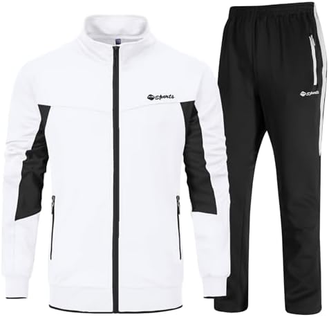 YSENTO Men's Tracksuits Outfits Set 2 Piece Jogging Suits Warm Up Sweatsuits Sweat Track Suits Sets