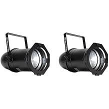 American DJ Par Z100 5K2 100W COB Cool White LED DMX Par Can Stage Lights, CRI 90+, Manual Zoom 9 degree-30 Degree, OLED Display, for Stage, Theater, and Live Events, 2-Piece