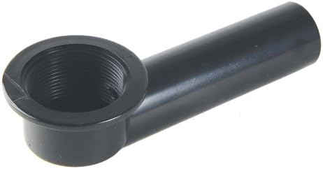 Bathtub Drain Waste and Overflow Shoe Pipe Repair Kit, 1-1/2 Inch Diameter, Black ABS