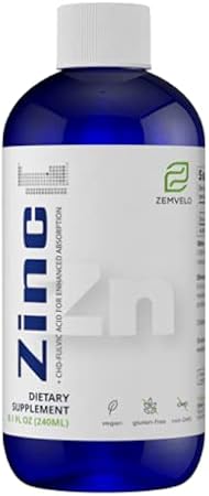 Liquid Ionic Zinc Supplement for Immune Health, Energy & Skin Support