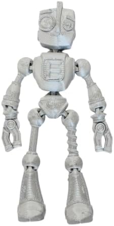 Robot Friendly Fidget Unique Stress Relief and Desk Accessory (Blue Sparkle)