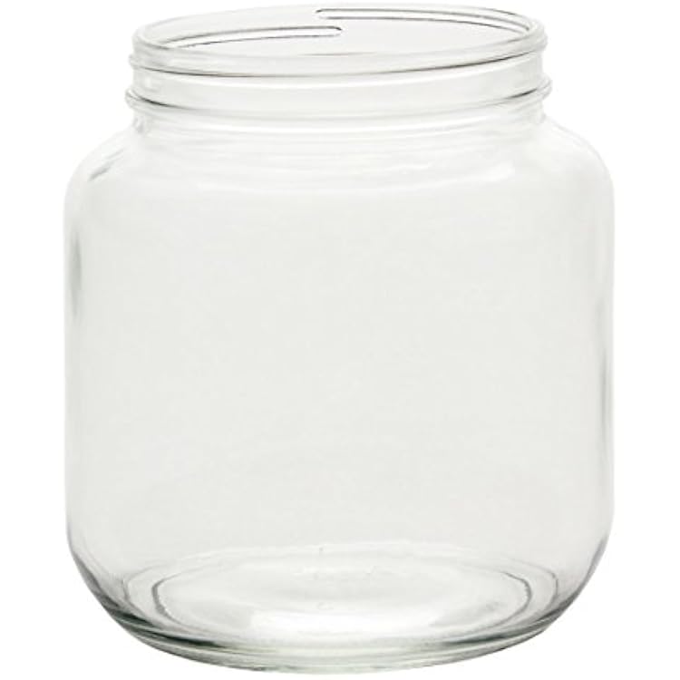 North Mountain Supply NMS A0064-00 - 1 White Metal 12 Gallon Glass Wide-Mouth FermentationCanning Jar with 110mm White Metal Lid