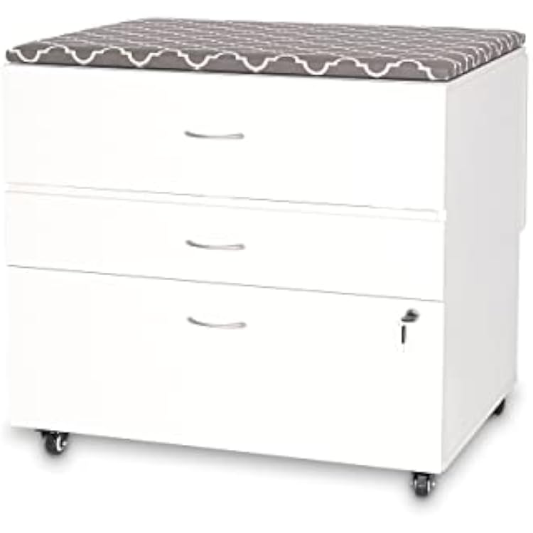 Arrow Sewing - Kangaroo Sewing Furniture, MOD Embroidery Storage Cabinet, Model 2081 White