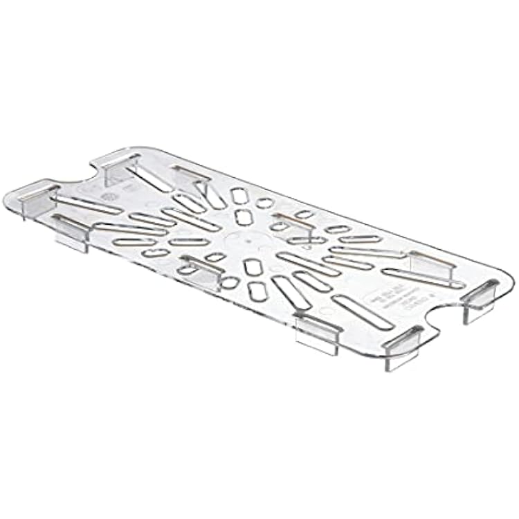 Cambro 30CWD135 Camwear Clear Drain Shelf for 13 Size Food Pans