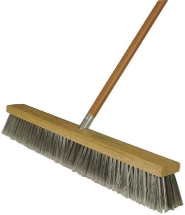 4 Pack Harper Brush 582224SC 24" Fine Debris Economy Pushbroom w/60 Handle - Fine