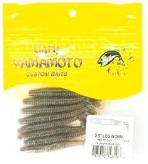 Gary Yamamoto. 2.5"leg Worm. #341n/000n Dk Brwn Blue/gill/clr.