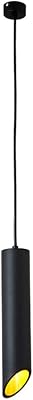 GrHsjtle LED Pendant Lantern Nordic Long Tube Chandelier Cylinder Ceiling Lamp for Bedroom Bar Counter Black Aluminum Lighting Fixtures Kitchen Island Suspension Lighting Fixtures