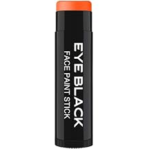 ORANGE EYE BLACK STICK, Anti-Glare Eyeblack For Baseball Football Softball Lacrosse Accessories, Sweat-Proof Eye Black Grease Paint, Smooth & Long Lasting, Rich Full Coverage Color