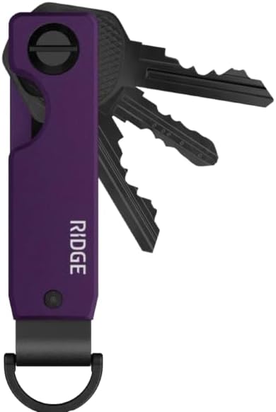 RIDGE KeyCase Key Organizer - Holds 2-6 Keys, Silent & Secure Pocket Key Holder, Premium Materials - Alaska Twilight
