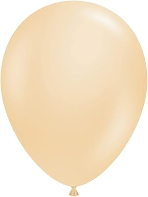 Tuf-Tex 15073 Blush Latex Party Balloons, 5, Blush, Pack of 50