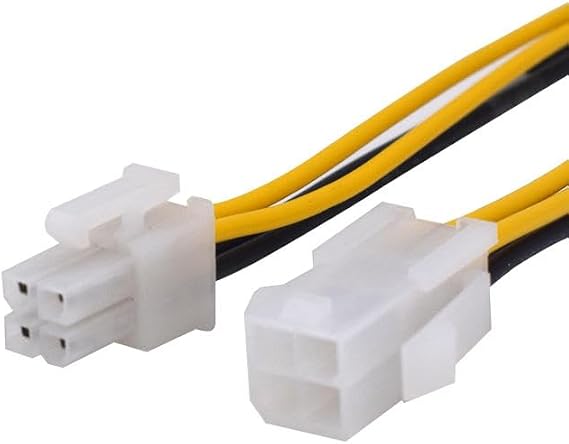 Desktop CPU Power Supply 4-Pin Extension Cable - Computer 4P Extension Cord