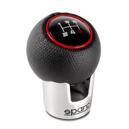 Sparco Manual Gear Shift Knob Lazio BlackRed Universal