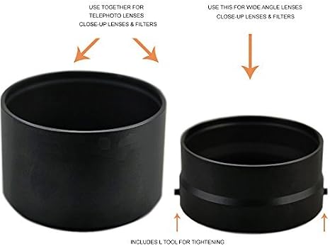 Lens Adapter Compatible with Nikon COOLPIX B500 (62mm & 58mm)