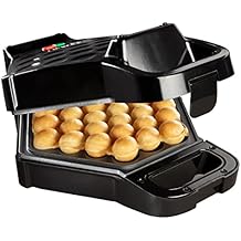 Bubble Waffle Maker- Electric Non stick Hong Kong Egg Waffler Iron Griddle w/Ready Indicator Light- Ready in under 5 Mins- Recipe Guide Included, Make Delicious Ice Cream Cones, Sundae Dessert Treat