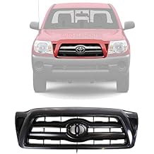 Grille Assembly Black Paintable For 2005-2010 Toyota Tacoma Direct Replacement