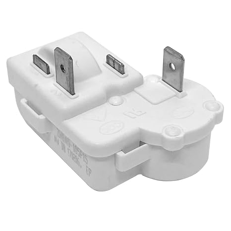 2Pin Refrigerator Compressor PTC Starter Relay Over Load Protector | For Danby Mini Freezer, For Haier Fridge, For Magic Chef Refrigerator Accessories, Replace ZHB69-120P15 ZHB60-120P15, etc