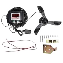Tower Crane Anemometer, 3 Fan Blades Alarm Wind Speed Meter, Tower Crane Intelligent Alarm Anemometer Smart Wind Speed, Aspirator Pumps