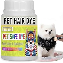 Dog Hair Dye, 3.5 Fl Oz (100 ml) Pet Safe Dye, Pet Grooming, Permanent Pet Hair Dye Stain, Safely Used, Dog Grooming, Pet Dye Bright Color for All Pets Fur Dye (Black, 3.5 Fl Oz)
