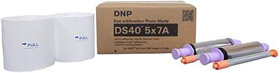 DNP DS40 5x7 Dyesub Printer Paper, 400 Glossy Prints
