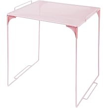 Extra for School Locker Shelf Organizer Stackable Storage Cabinet for Locker Space Management Pink