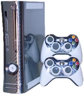 Carbon Fiber - Vinyl Decal Mod Skin Kit by System Skins - Compatible with Microsoft Xbox 360 (1st Gen)