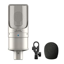 TAKSTAR XLR Condenser Microphone, PC-K200 II Recording Cardioid Mic with Ultra-Low Self-Noise, Balanced Sound, Power Indicator, Studio Singing Microphone for Live Streaming, Gaming, Broadcast